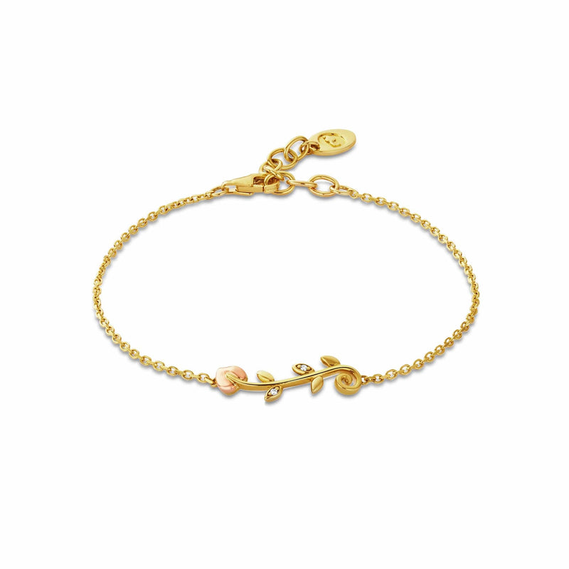 Tree Of Life Bracelet with Diamonds - 9ct Yellow/Rose Gold - GTOL0053