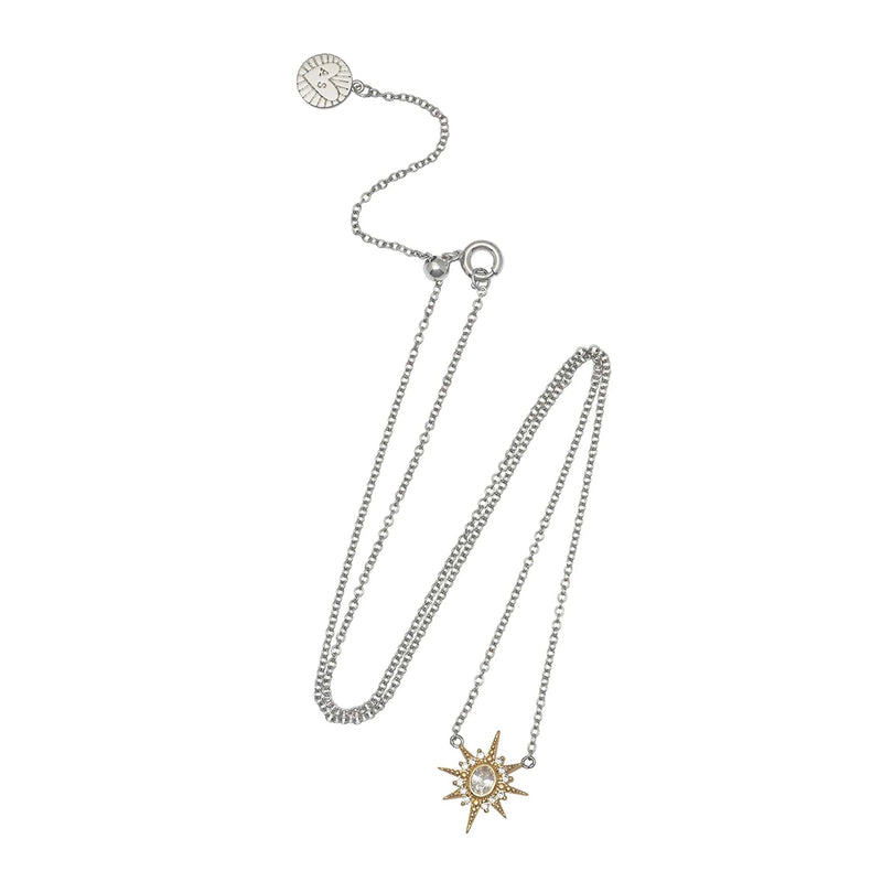Luna North Star Necklace - Gold/Silver - AS22SGN11