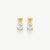 Classic Pear Solitaire Earrings - Gold