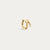 Quill Single Mini Hoop Earring, Left - Gold - QU050.YVNAEOL