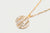Riffa Medium Necklace, White Resin - Gold - QLA-300-072