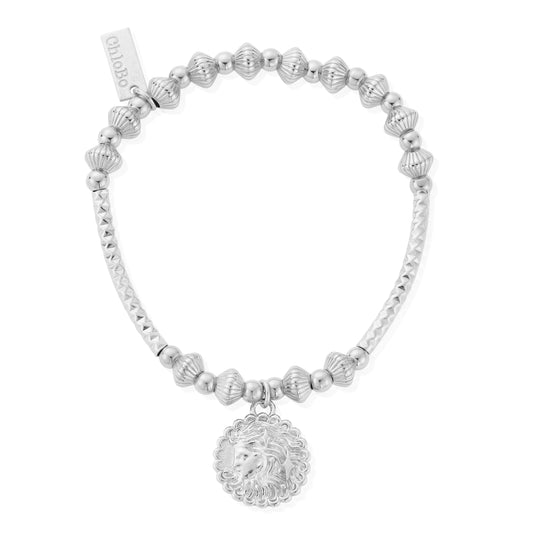 Pattern Noodle Disc Goddess Bracelet - Silver - SBHNCD3452