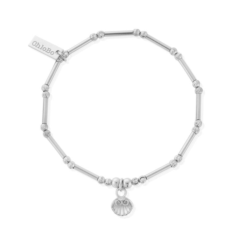 Dainty Moon Cut Sparkle Travel Seeker Bracelet - Silver - SBMCTN3402