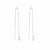 Dream Achiever Pull Through Earrings - Silver - SEDR2533