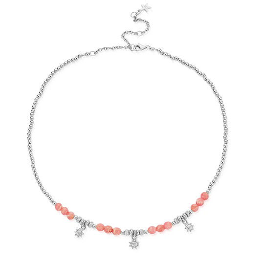 Sunlight Shimmer Necklace - Silver - SNR3582