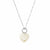 Tiny Twisted Rope Chain Lucky Pearl Necklace - Silver - SNTRCHP