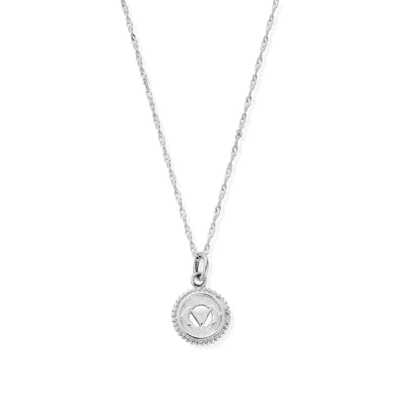 Third Eye Chakra Pendant Necklace - Silver - SNTRC683