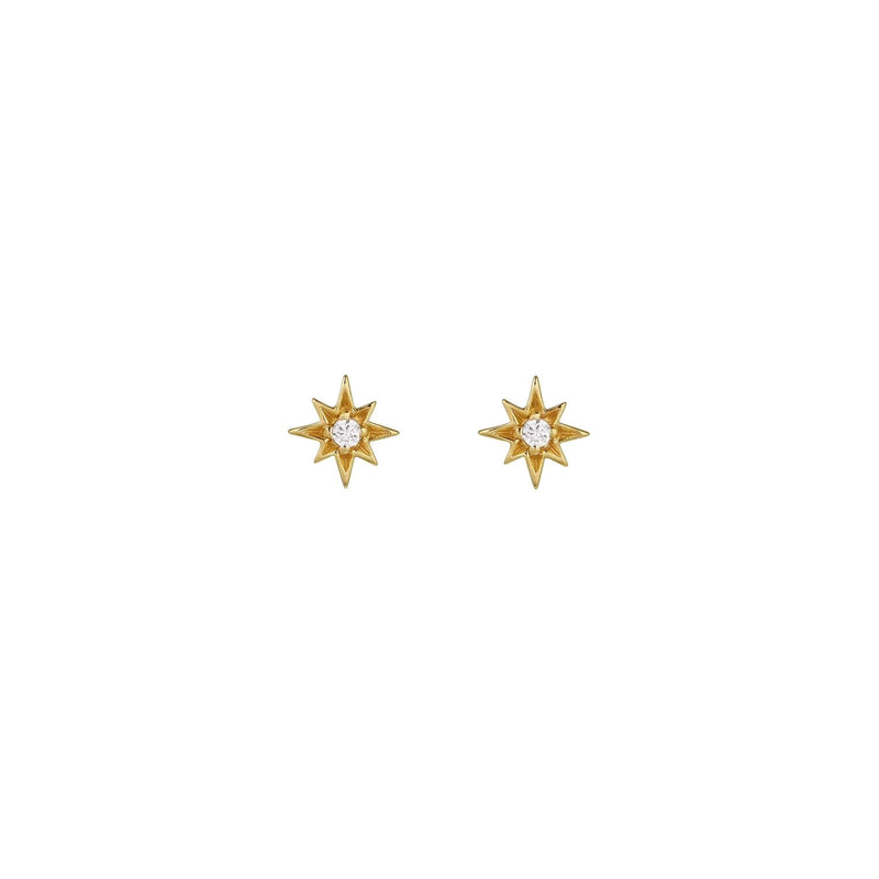 Ziggy Mini North Star Stud Earrings - Gold - AS22SGE28