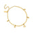 Mini Cute Multi Heart Anklet - Gold - GANMC40143095