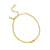 Mini Cute Lucky Elephants Anklet - Gold - GANMC4039