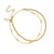 Mini Cute Triple Bobble Chain Anklet - Gold - GANMCTBB