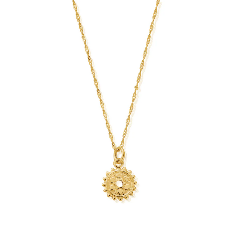 Crown Chakra Necklace Pendant - Gold - GNTRC769