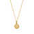 Third Eye Chakra Pendant Necklace - Gold - GNTRC768