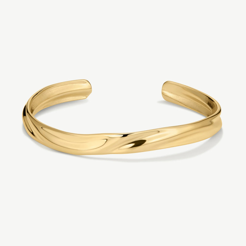 Molten Bangle Slim - Gold