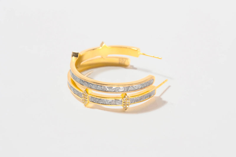Madison Hoop Earrings - Gold - JNM-200-069