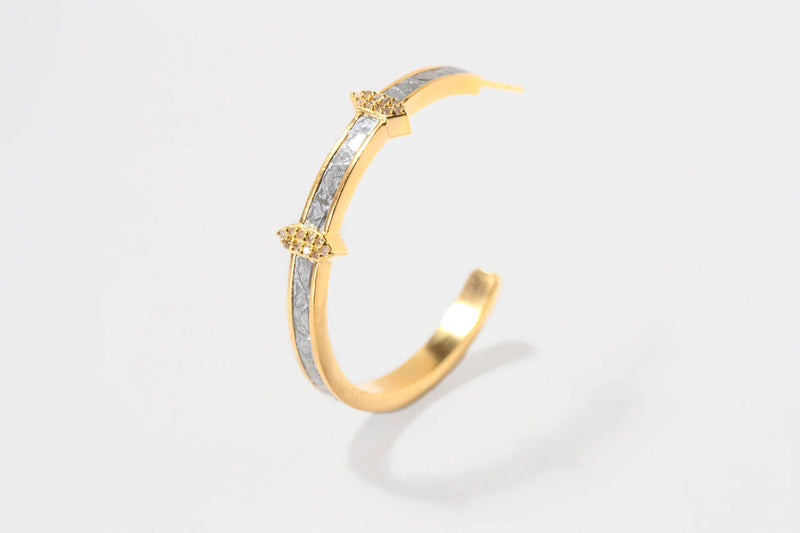 Madison Hoop Earrings - Gold - JNM-200-069