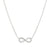 Shine Me Up Necklace, Infinity - Silver - 241902/010