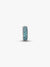 Ice Blue Stone Spacer Charm - Sterling Silver