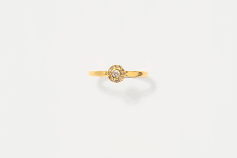 Dagny Round Ring - Gold - JNM-400-203