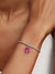 Hibiscus Dangle Charm - Sterling Silver