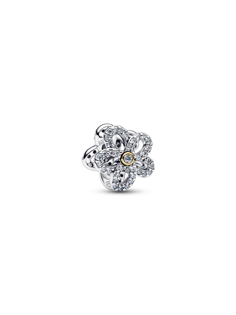 Flower CZ Charm - 14ct Gold Plating - 764480C01