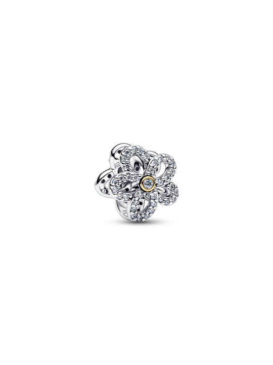 Flower CZ Charm - 14ct Gold Plating - 764480C01