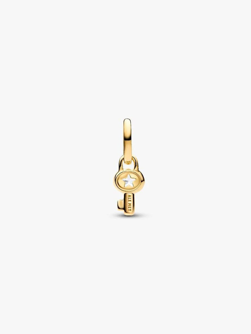Key Mini Dangle Charm - 14ct Gold Plated - 764339C01