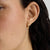 Wave Huggie Hoop Earrings - Gold - SKE-061