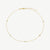 Multi Stone Chain Necklace - Gold - NAN-15