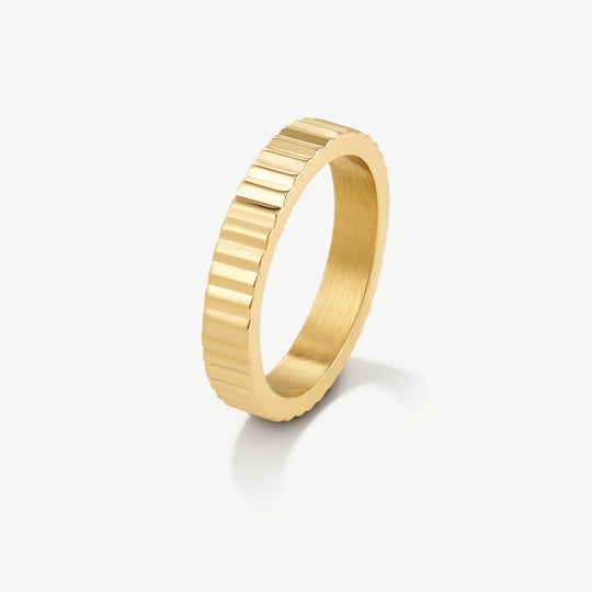 Mini Pleat Ring - Gold - SKR-014