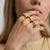 Chunky Dome Ring - Gold - YBR-003