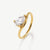 Pear Promise Ring - Gold - SDR-14