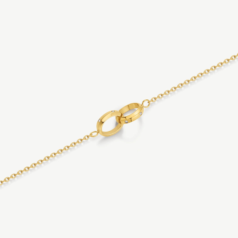 Eternity Linked Bracelet - Gold - YBB-04
