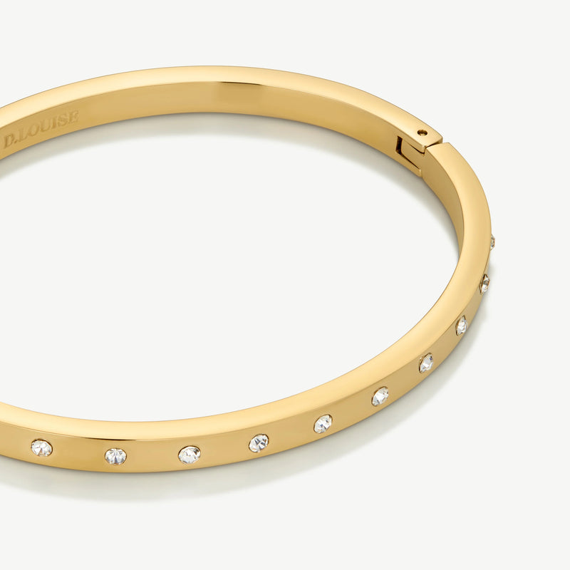 Slim Eternity Bangle - Gold - YBB-017