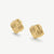 Statement Twist Stud Earrings - Gold - NAE-15