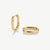 Oval Hoop Earrings - Gold - GE-015