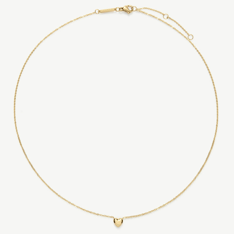 Mini Heart Necklace - Gold - SKN-61
