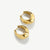 Dome Huggie Hoop Earrings - Gold - YBE-04