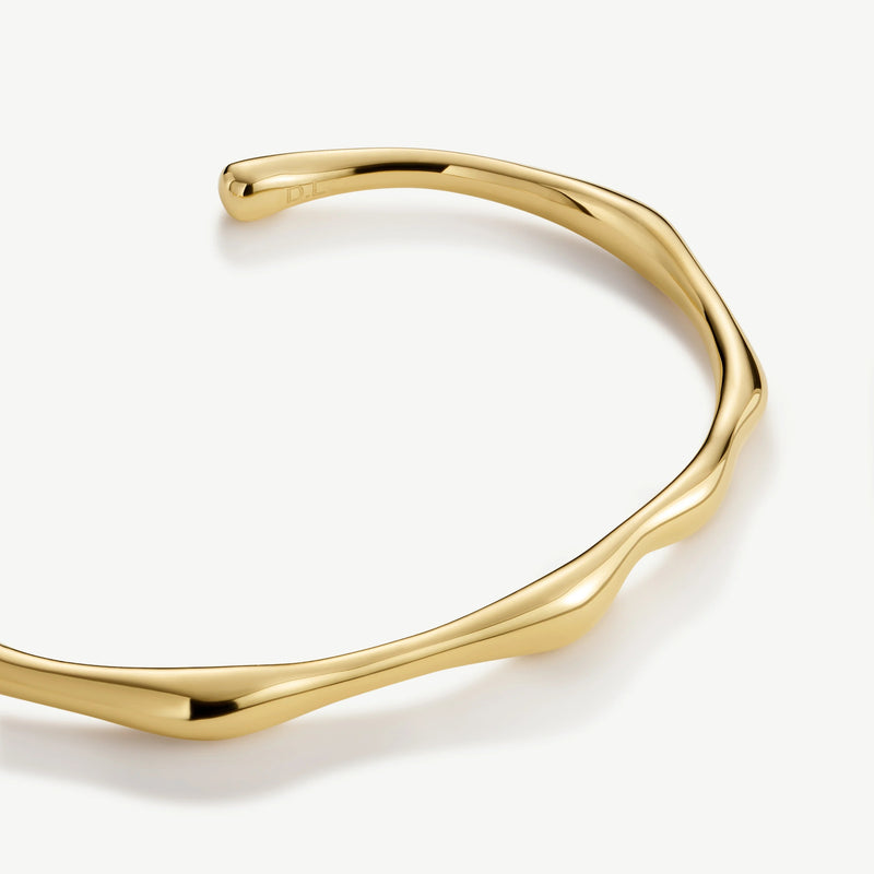 Bamboo Bangle - Gold - SKB-12-01