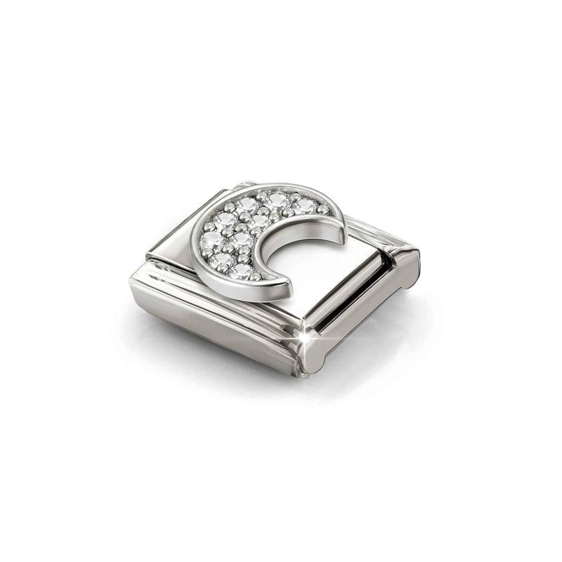 Composable Classic CZ White Moon Link - Silver - 330322/30