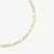 Paperclip Necklace - Gold - GN-010