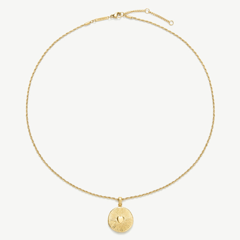 Talisman Heart Necklace - Gold - SKN-66