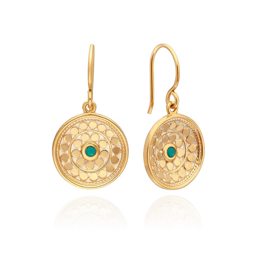 Rosetta Dish Earrings - Gold - ER10721-GTQ