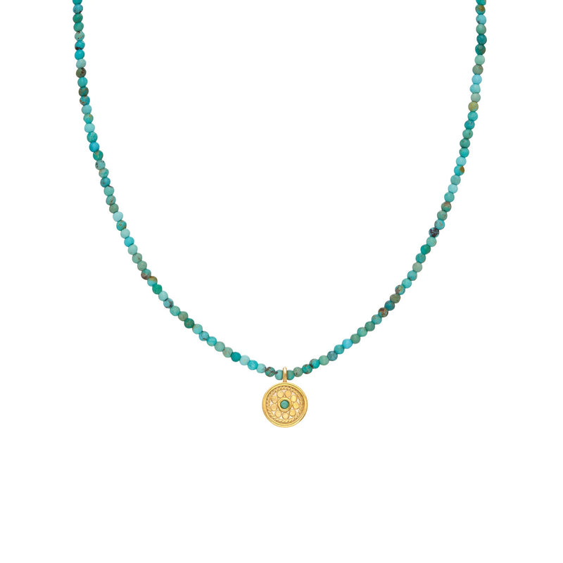 Sol Beaded Necklace - Gold - NK10911-GTQ