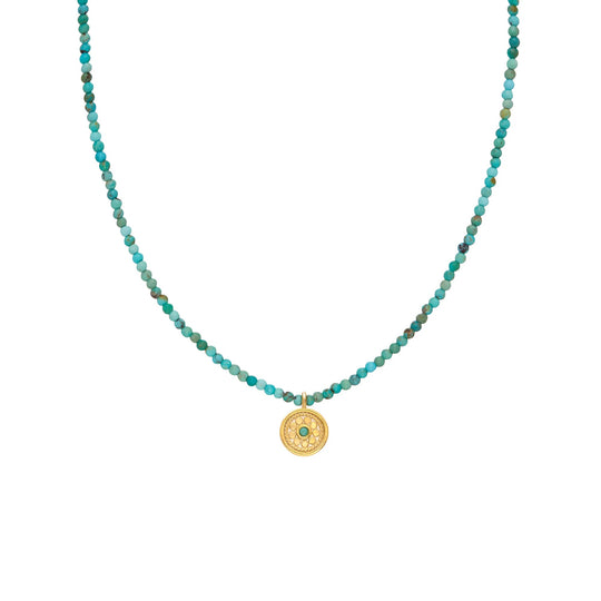 Sol Beaded Necklace - Gold - NK10911-GTQ