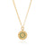 Flora Medallion Necklace - Gold - NK10915-GTQ