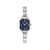 Paris Rectangular Ladies Watch, Lapis Lazuli Blue - Silver - 076037/042