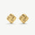 Statement Twist Stud Earrings - Gold - NAE-15