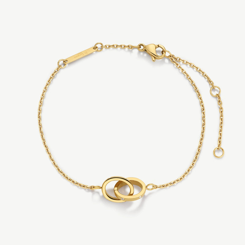 Eternity Linked Bracelet - Gold - YBB-04