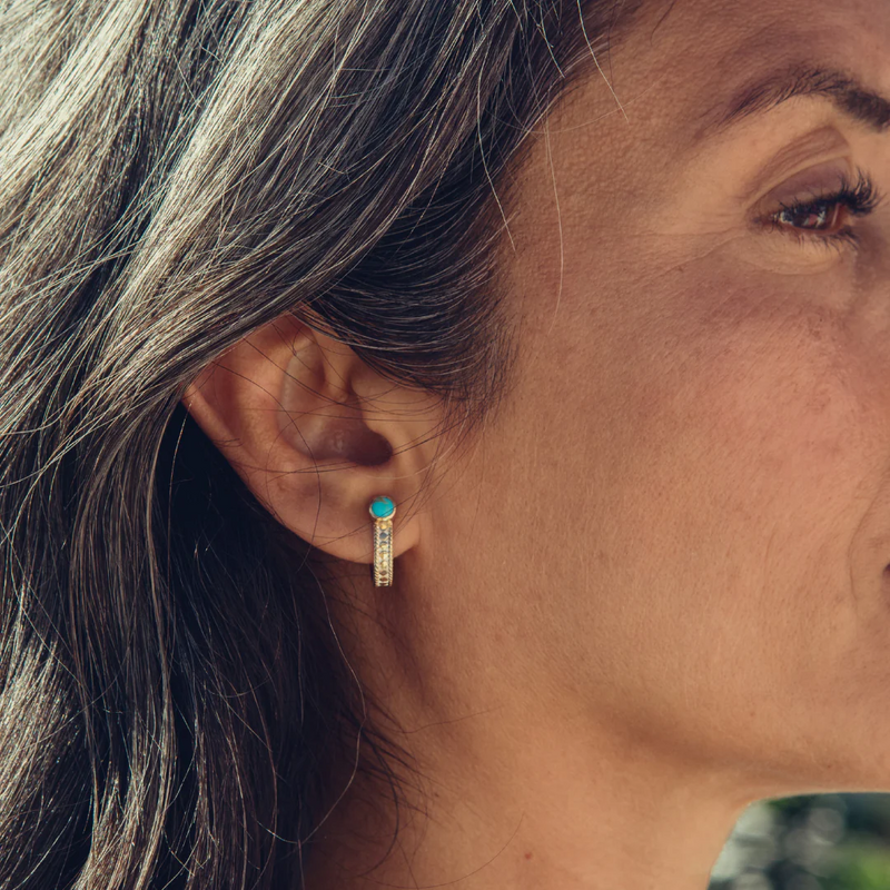 Mercado Hoop Earrings - Gold - ER10320-GTQ